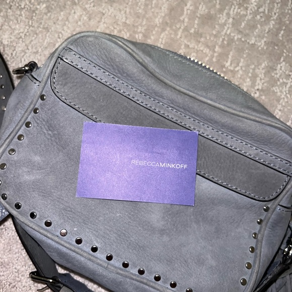 Rebecca Minkoff Bryn suede camera bag blue - Picture 5 of 11